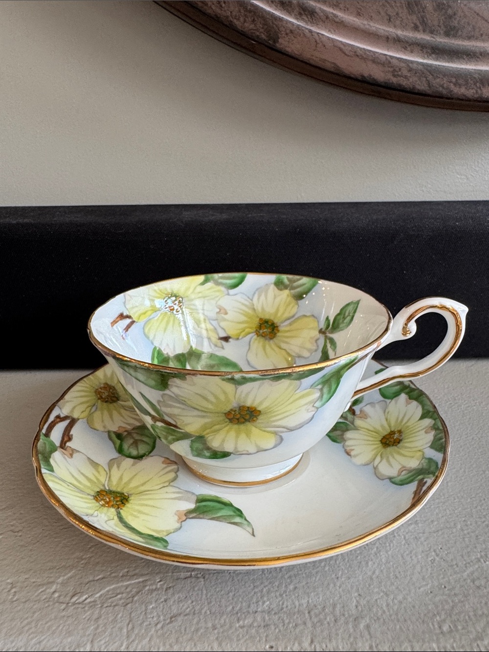 Tuscan Dogwood Fine English Bone China Vintage Tea Cup & Saucer